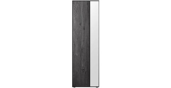 GARDEROBENSCHRANK 60/196/39 cm - Anthrazit/Schwarz, Design, Glas/Holz (60/196/39cm) - Johann Jakob