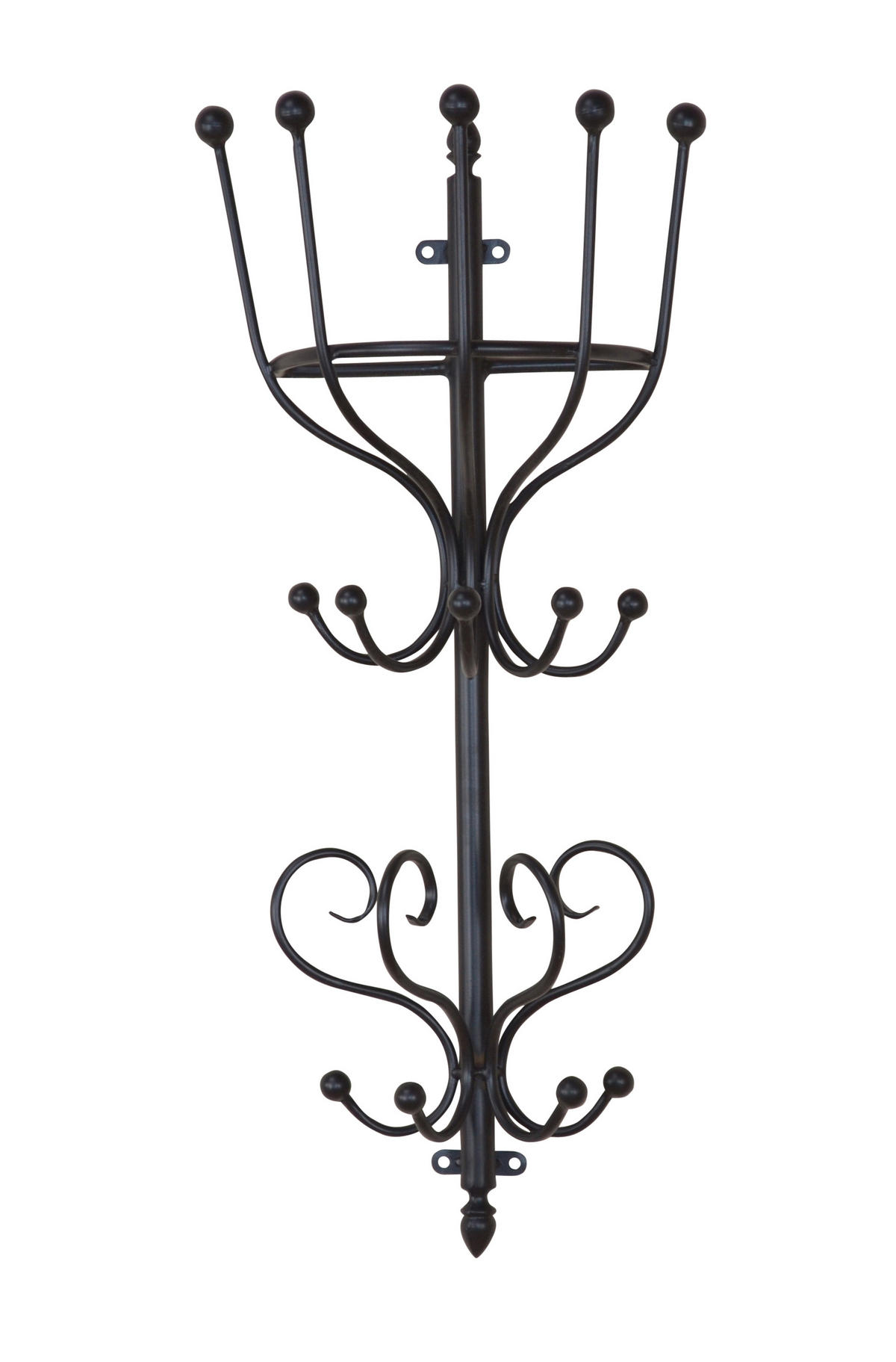 WANDGARDEROBE  in Schwarz  - Schwarz, Design, Metall (17/29/70cm) - MID.YOU