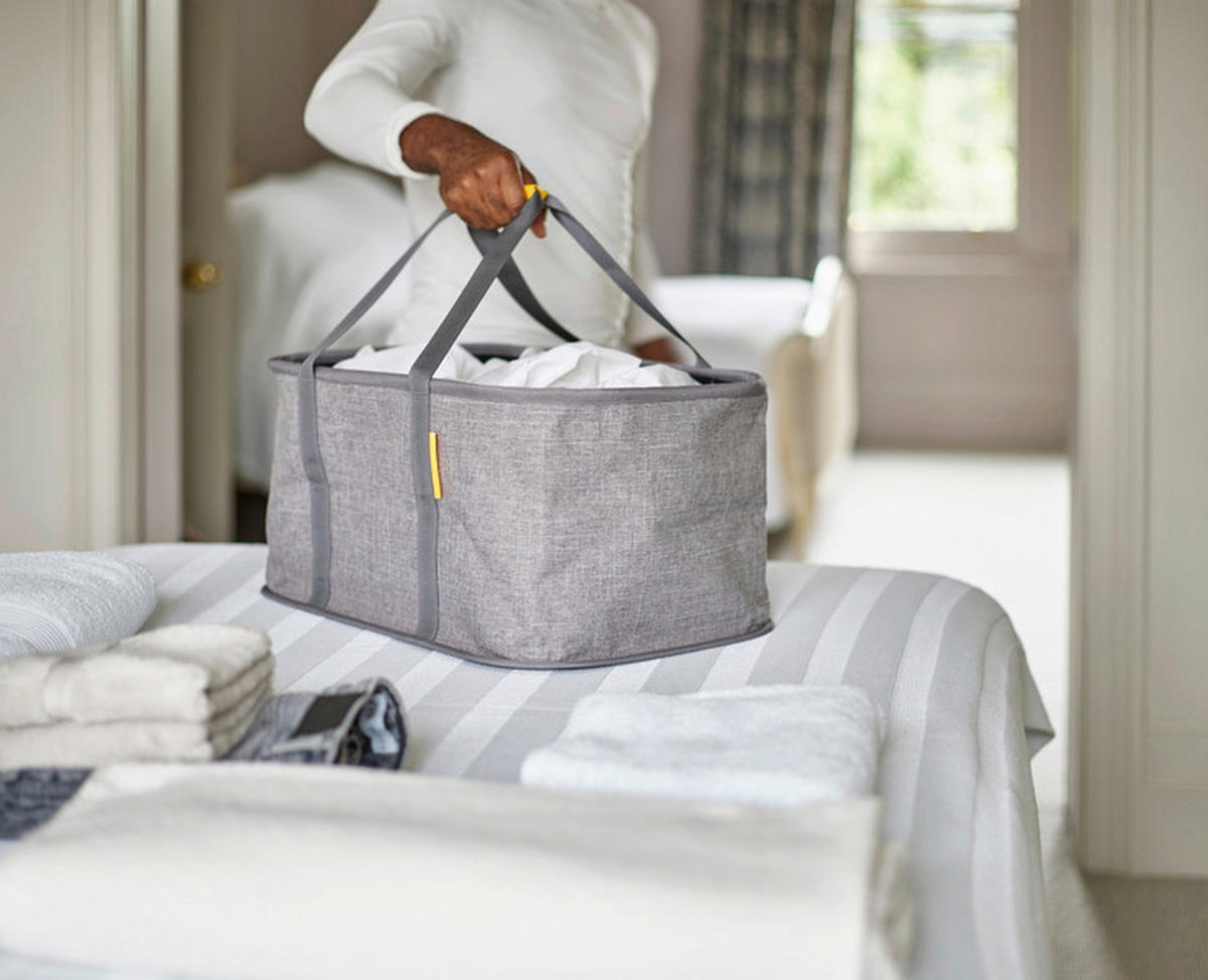 KANTA ZA VEŠ     52/24,5/35,8 cm     - siva, Osnovno, prirodni materijali (52/24,5/35,8cm) - Joseph Joseph