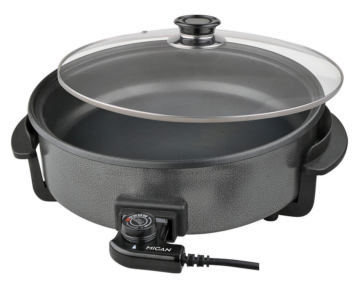 ELEKTRISCHE PFANNE  - Schwarz, LIFESTYLE, Metall (40/9/49,5cm) - Mican