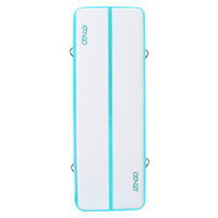GYMNASTIKMATTE aufblasbar 300/100/20 cm  - Türkis/Weiß, KONVENTIONELL (300/100/20cm) - Atrigo