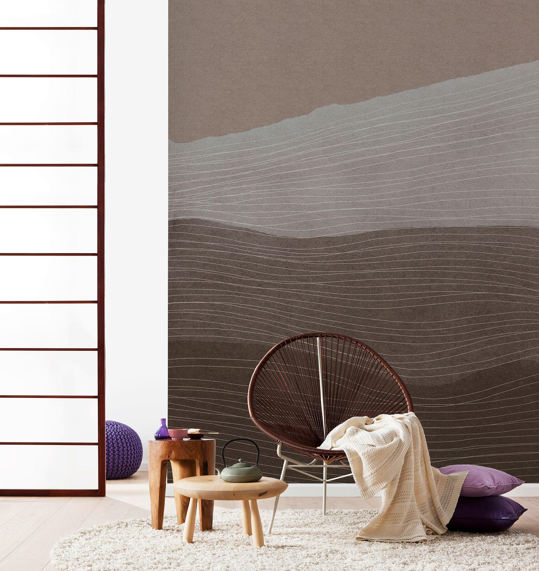 VLIESTAPETE  - Braun, Basics (200/250cm) - Xora