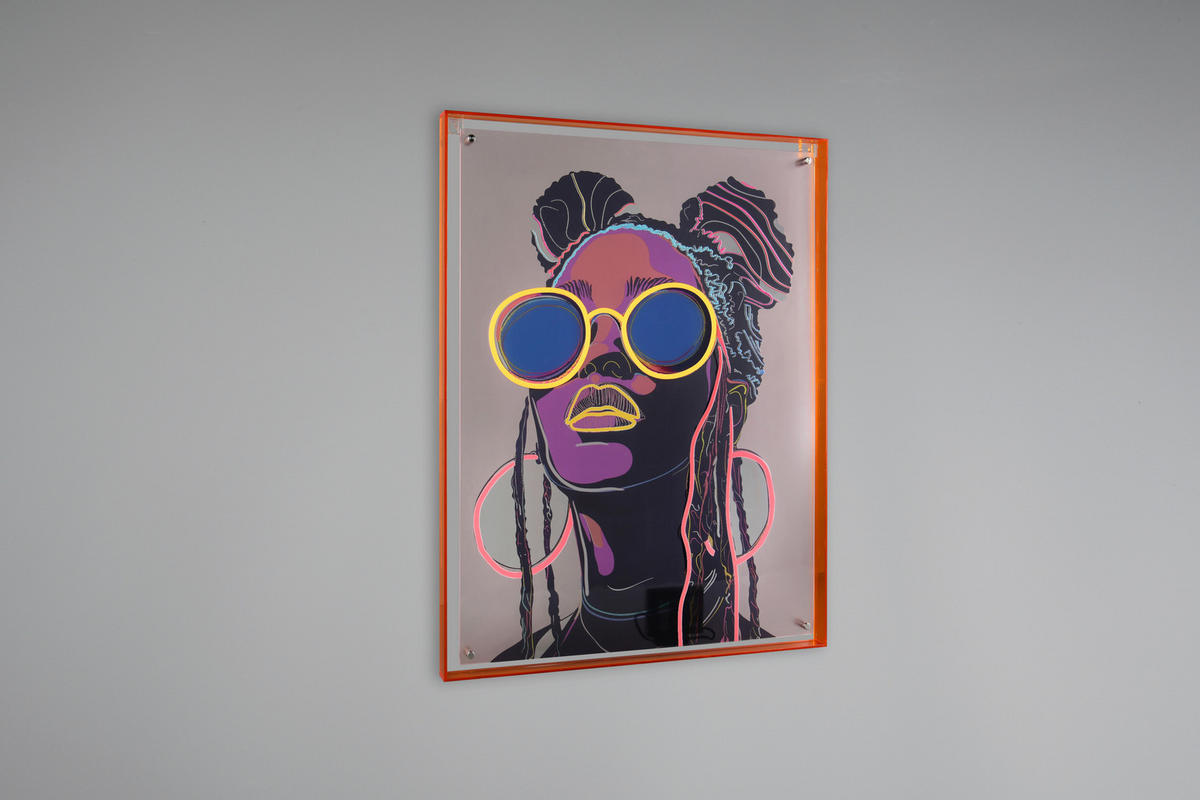 ACRYLGLASBILD Frauen Multicolor  - Multicolor/Braun, Basics, Kunststoff (65/85/4cm) - Milino
