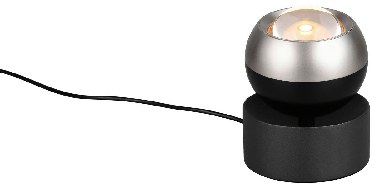 LED-TISCHLEUCHTE 10/14 cm   - Schwarz/Nickelfarben, Design, Metall (10/14cm) - Trio Leuchten