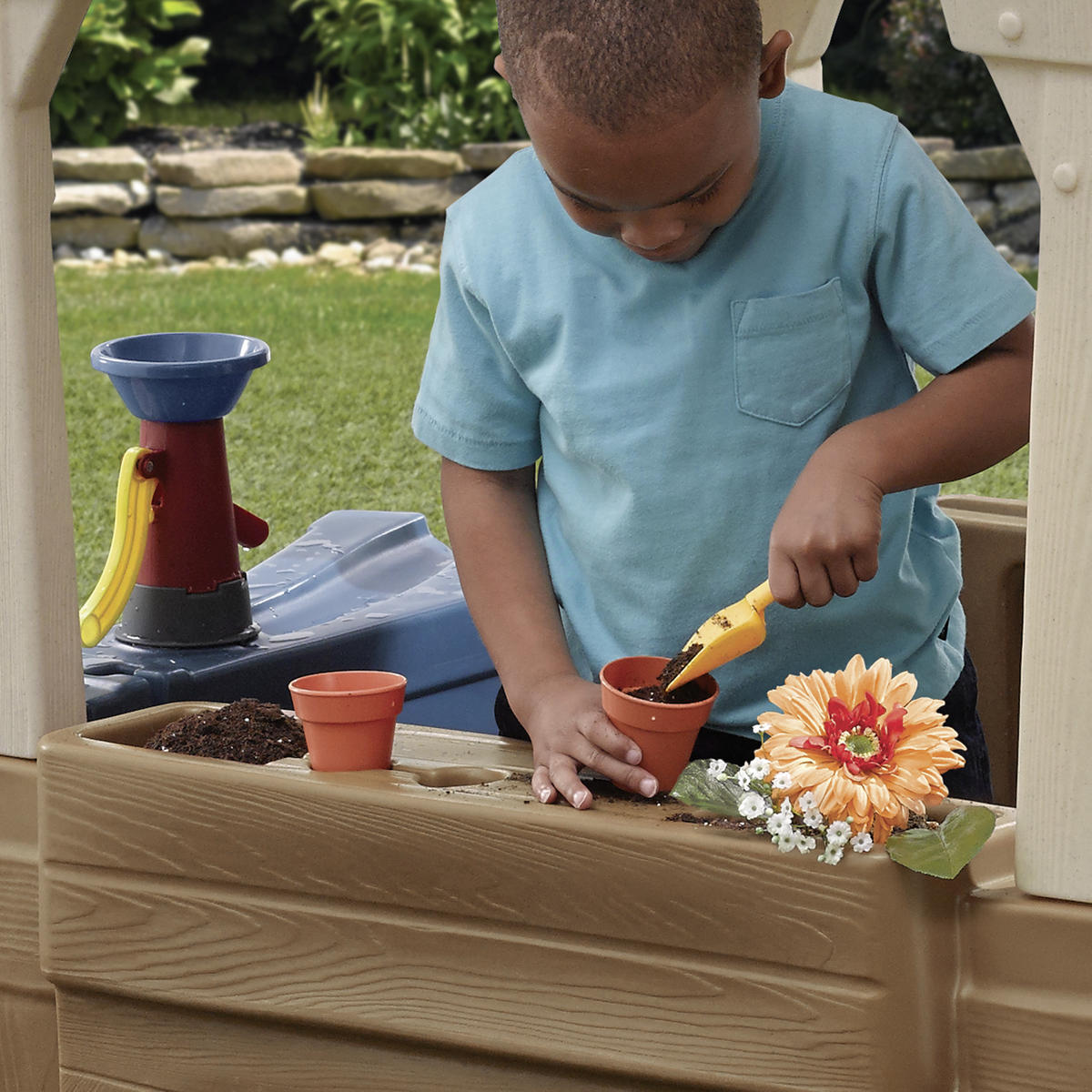 Spielhaus Great Outdoors 179,1/137,2/95,3 cm Step2 Great Outdoors Playhouse  - Basics, Kunststoff (179,1/137,2/95,3cm) - Ambia Garden
