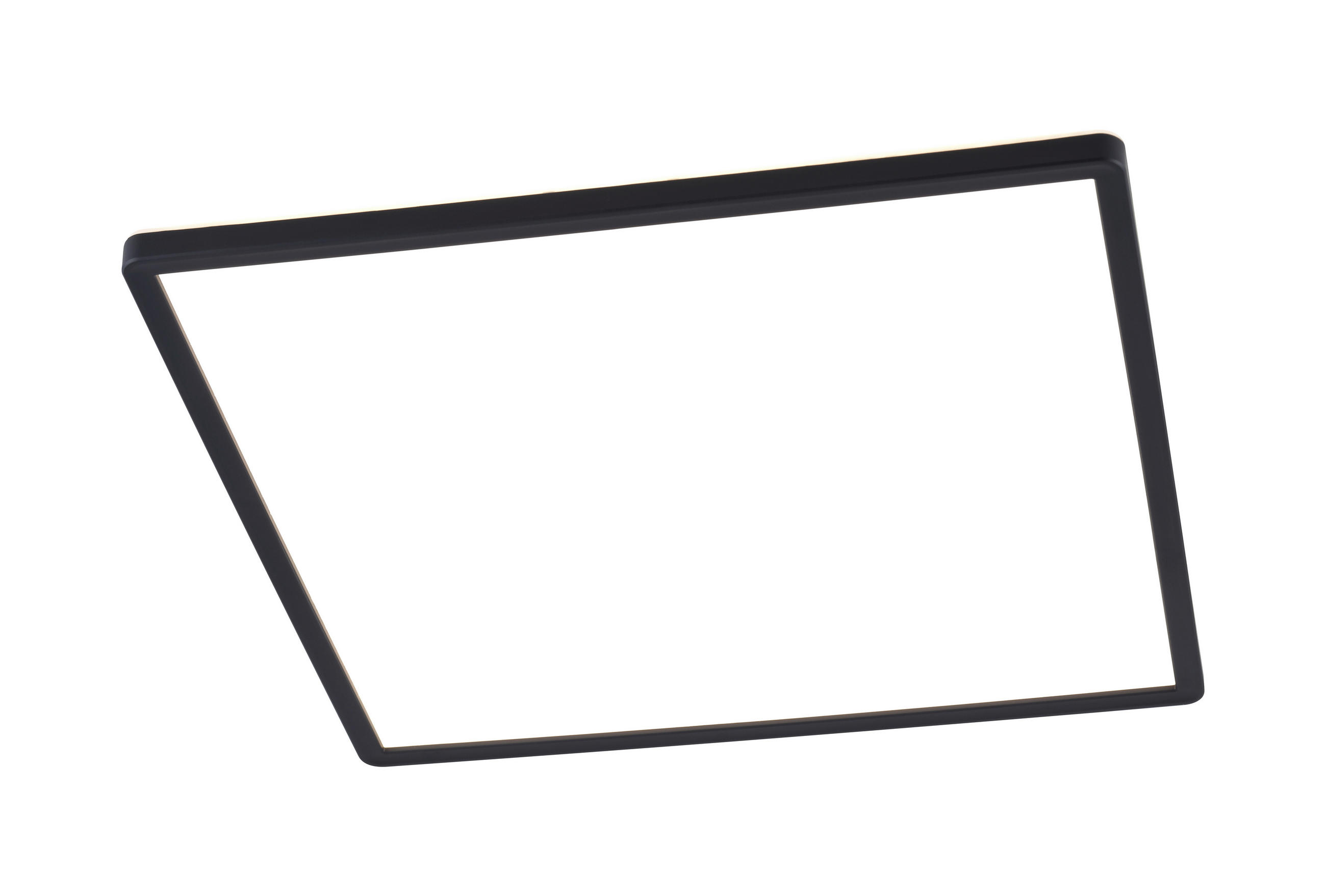 STROPNÍ LED SVÍTIDLO, 42/42/2,9 cm - černá, Basics, plast (42/42/2,9cm) - Novel