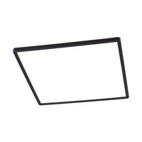 STROPNÍ LED SVÍTIDLO, 42/42/2,9 cm - černá, Basics, plast (42/42/2,9cm) - Novel