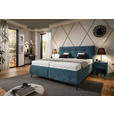 POLSTERBETT 180/200 cm,  in Blau, Bettkasten, Lattenroste, Matratzen, H2 + H3 = mittel + fest  - Blau/Anthrazit, Design, Holz/Textil (180/200cm) - Voleo