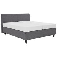 BOXSPRINGBETT 160/200 cm  Grau  - Schwarz/Grau, Design, Holzwerkstoff/Kunststoff (160/200cm) - RUF Betten