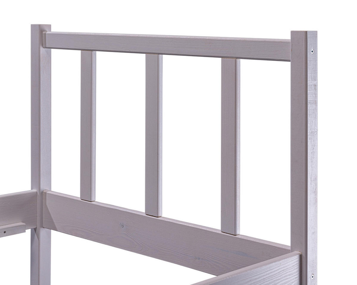 BETT 90/200 cm  in Weiss   - Weiss, Modern, Holz (90/200cm) - MID.YOU