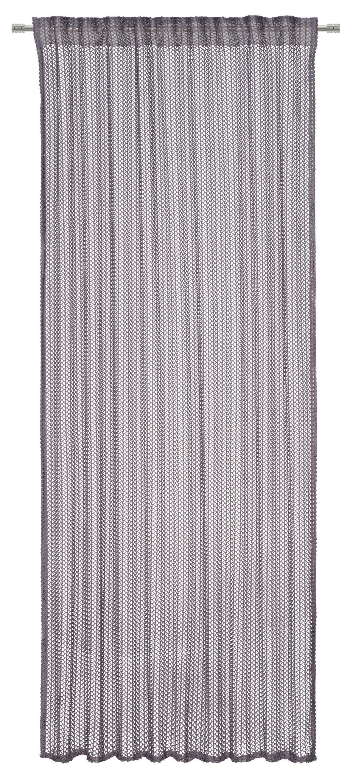 HOTOVÝ ZÁVĚS, průhledné, 140/260 cm - antracitová, Design, textil (140/260cm) - Dieter Knoll