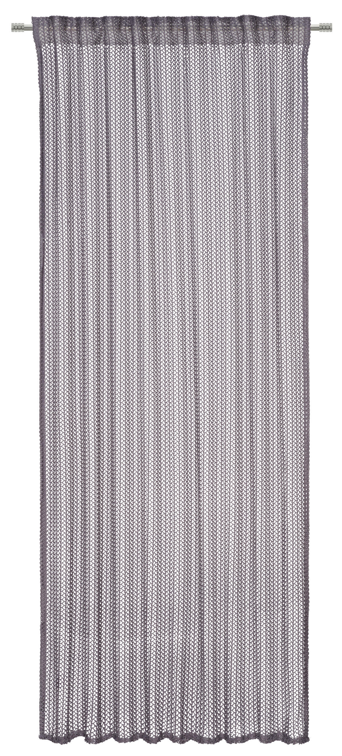 HOTOVÝ ZÁVĚS, průhledné, 140/260 cm - antracitová, Design, textil (140/260cm) - Dieter Knoll