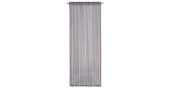 FERTIGVORHANG MIRAJ transparent 140/260 cm   - Anthrazit, Design, Textil (140/260cm) - Dieter Knoll