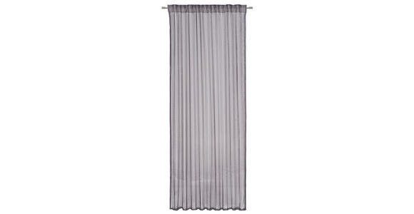 FERTIGVORHANG transparent  - Anthrazit, Design, Textil (140/260cm) - Dieter Knoll