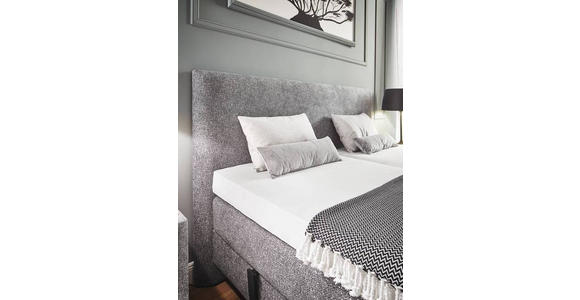 BOXSPRINGBETT 160/200 cm  in Grau  - Grau, KONVENTIONELL, Holz/Textil (160/200cm) - Dieter Knoll