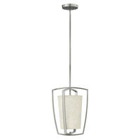 HÄNGELEUCHTE 30.5/48.7 cm    - Nickelfarben, Konventionell, Textil/Metall (30.5/48.7cm) - Elstead Lighting