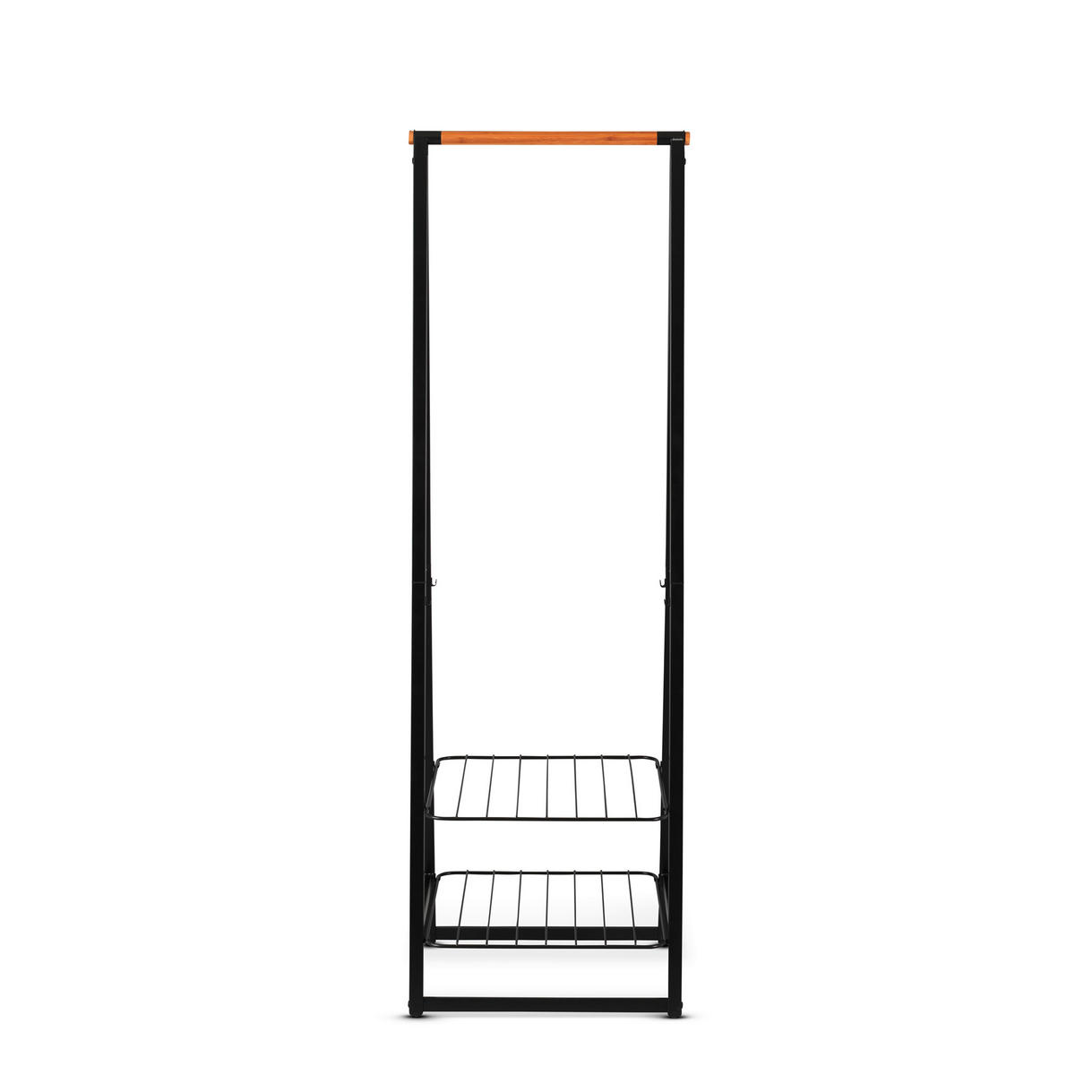 KLEIDERSTÄNDER in Schwarz 60,6/190/57 cm   - Schwarz, Basics, Metall (60,6/190/57cm) - Brabantia