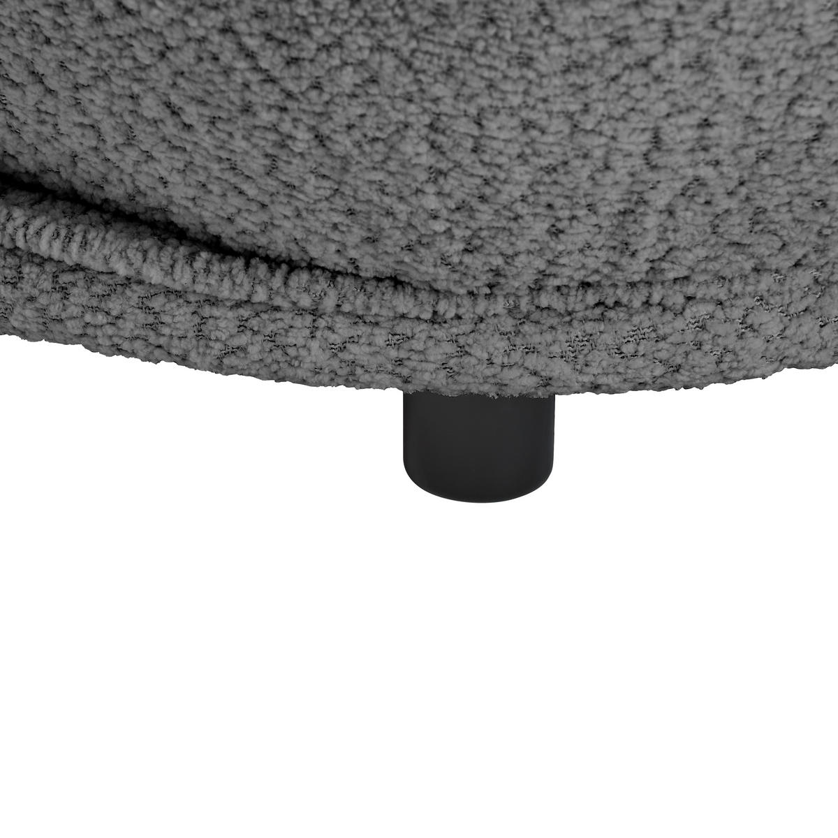 SESSEL in Bouclé Grau  - Grau, MODERN, Textil/Metall (76/83/74cm) - Livetastic