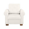 SESSEL in Creme  - Buchefarben/Creme, Design, Holz/Textil (93/89/82cm) - MID.YOU