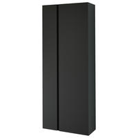 GARDEROBENSCHRANK Gardasee  in 60/165/33 cm  - Anthrazit, Design, Holzwerkstoff (60/165/33cm) - Moderano