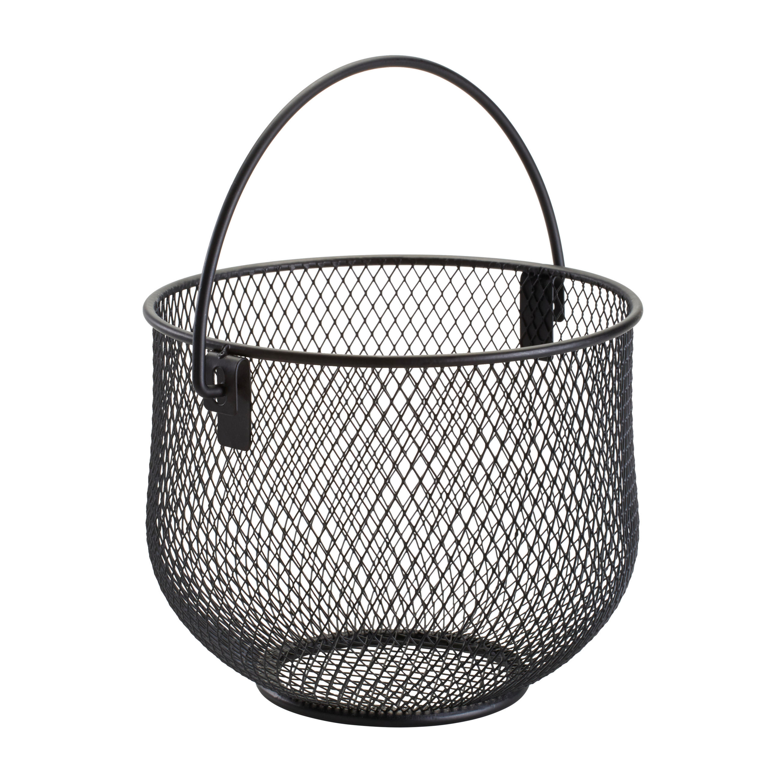 OBSTKORB 21/21/16 cm  - Schwarz, Design, Metall (21/21/16cm) - Justinus