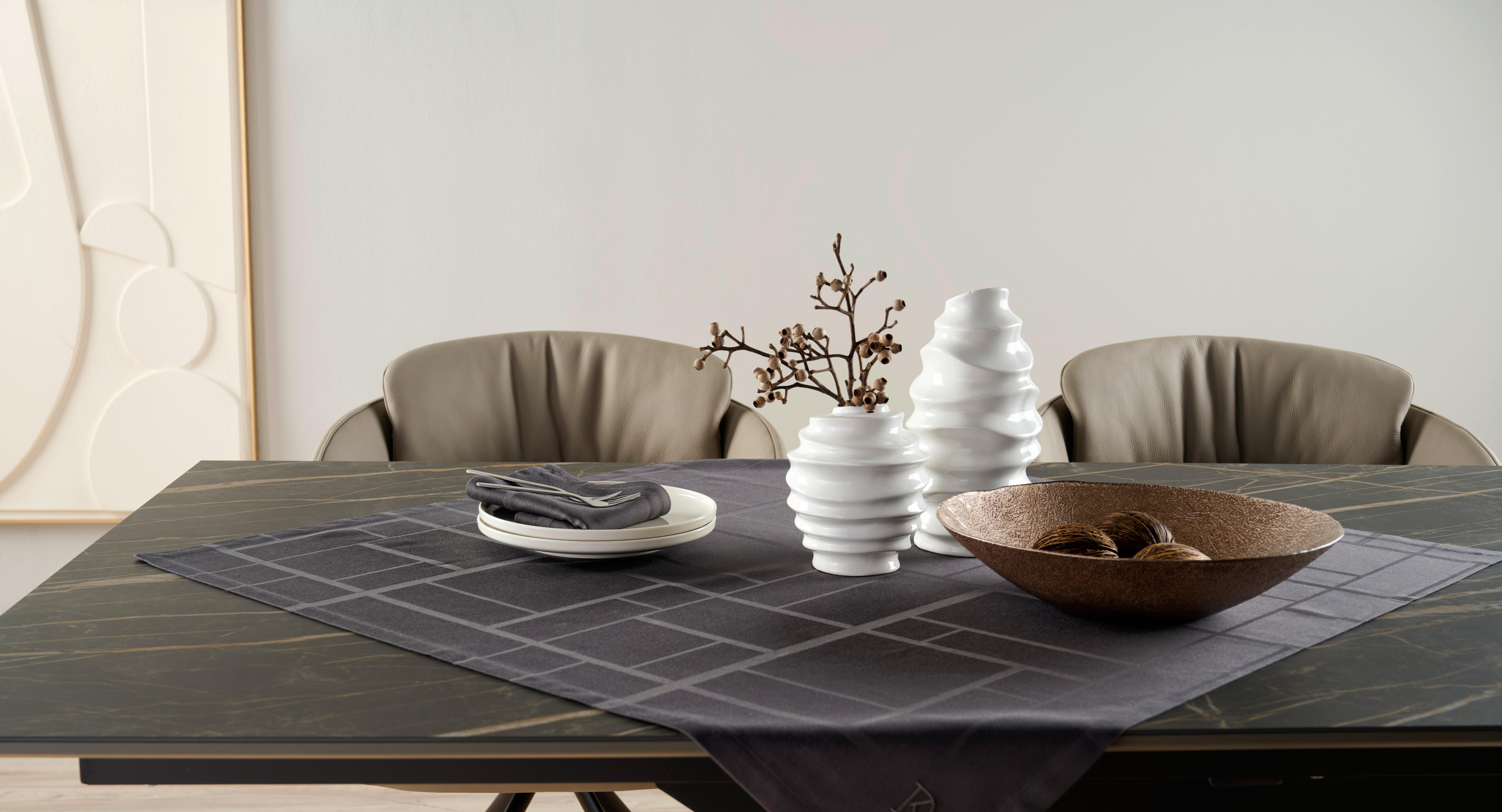 TISCHDECKE Anthrazit 85/85 cm  - Anthrazit, Basics (85/85cm) - Dieter Knoll