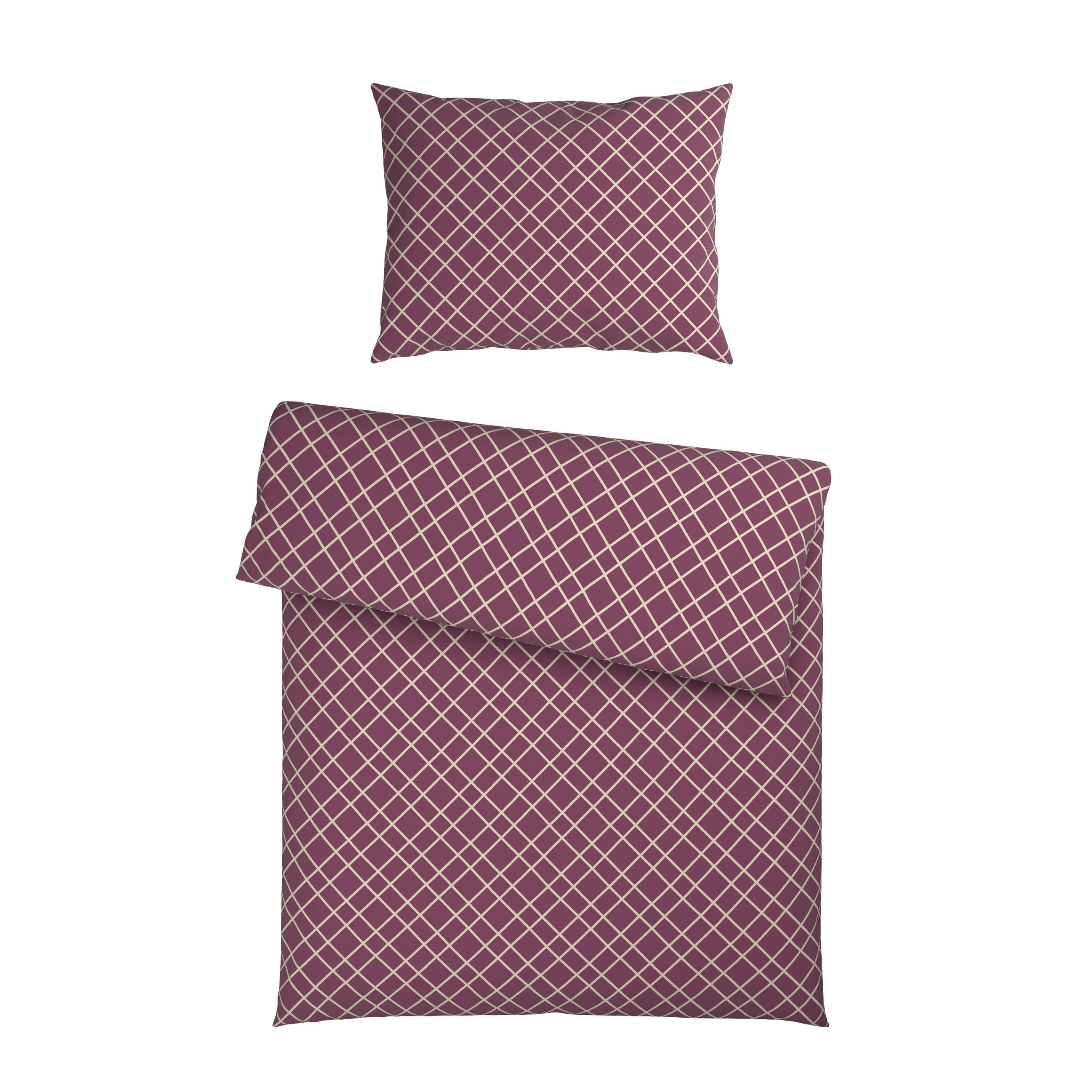 BETTWÄSCHE 2-teilig Flanell 140/200 cm  - Mauve, KONVENTIONELL, Textil (140/200cm) - Esposa