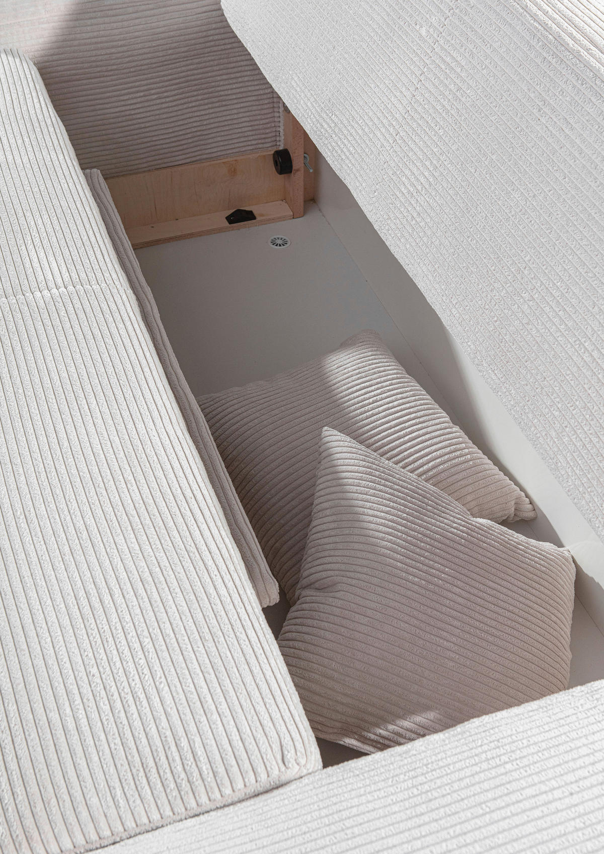 BÄDDSOFFA i manchester mörkgrå  - mörkgrå/kromfärg, Design, textil/plast (176/81/98cm) - MID.YOU