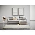 ECKSOFA in Flachgewebe Grau  - Schwarz/Grau, MODERN, Kunststoff/Textil (182/237cm) - Carryhome