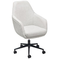 DREHSTUHL Bouclé Beige  - Beige/Schwarz, LIFESTYLE, Kunststoff/Textil (63/93-98/71cm) - Livetastic