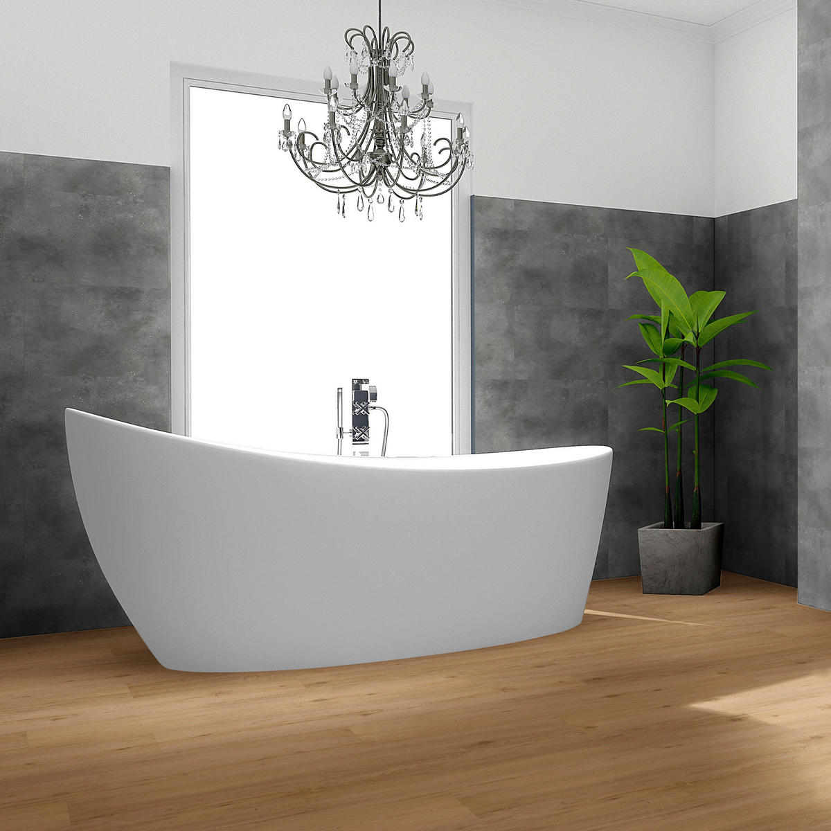 Vinyl für die Wand XL  - Hellgrau, MODERN, Kunststoff (120/60/0,37cm)