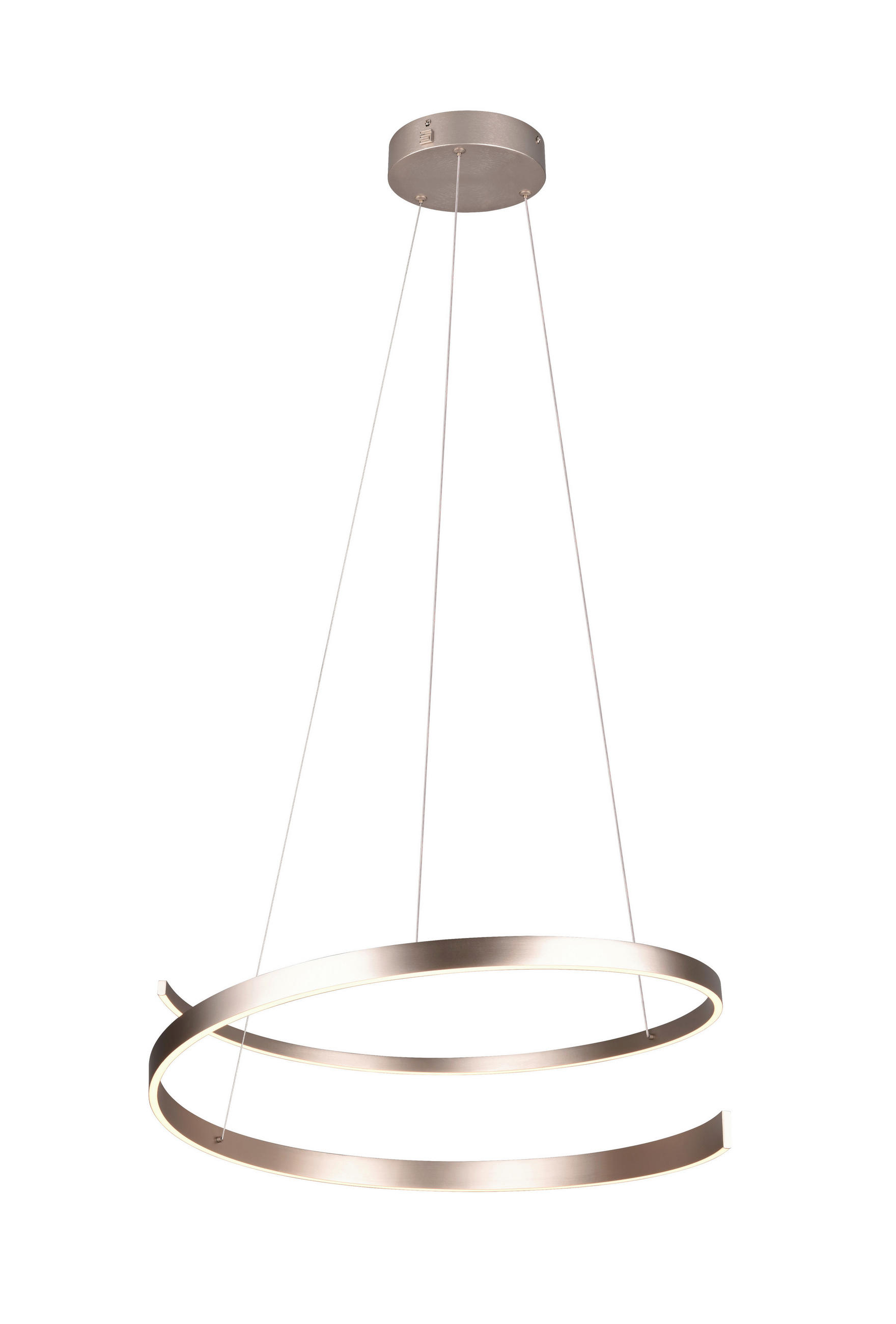 LED-HÄNGELEUCHTE Cinardi 75/200 cm   - Nickelfarben, Design, Metall (75/200cm) - Cinque