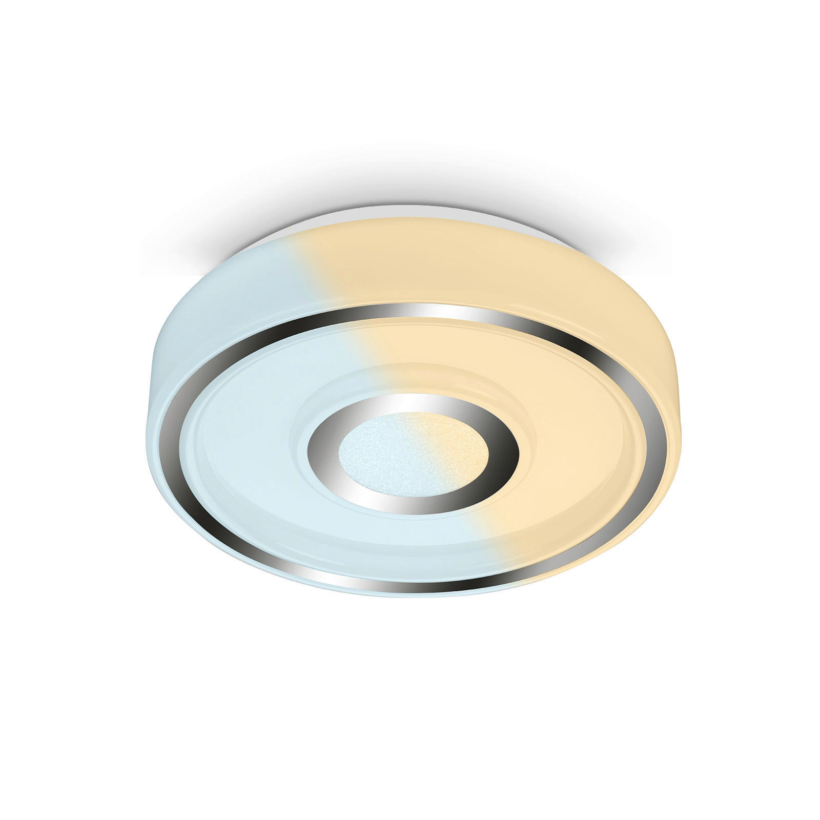 LED-BADEZIMMER-DECKENLEUCHTE 41/6 cm  - Chromfarben, Basics, Kunststoff/Metall (41/6cm)