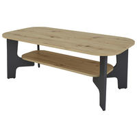 COUCHTISCH110/55/42,5 cm  in Holzwerkstoff  - Graphitfarben/Eiche Artisan, KONVENTIONELL, Holzwerkstoff (110/55/42,5cm) - MID.YOU