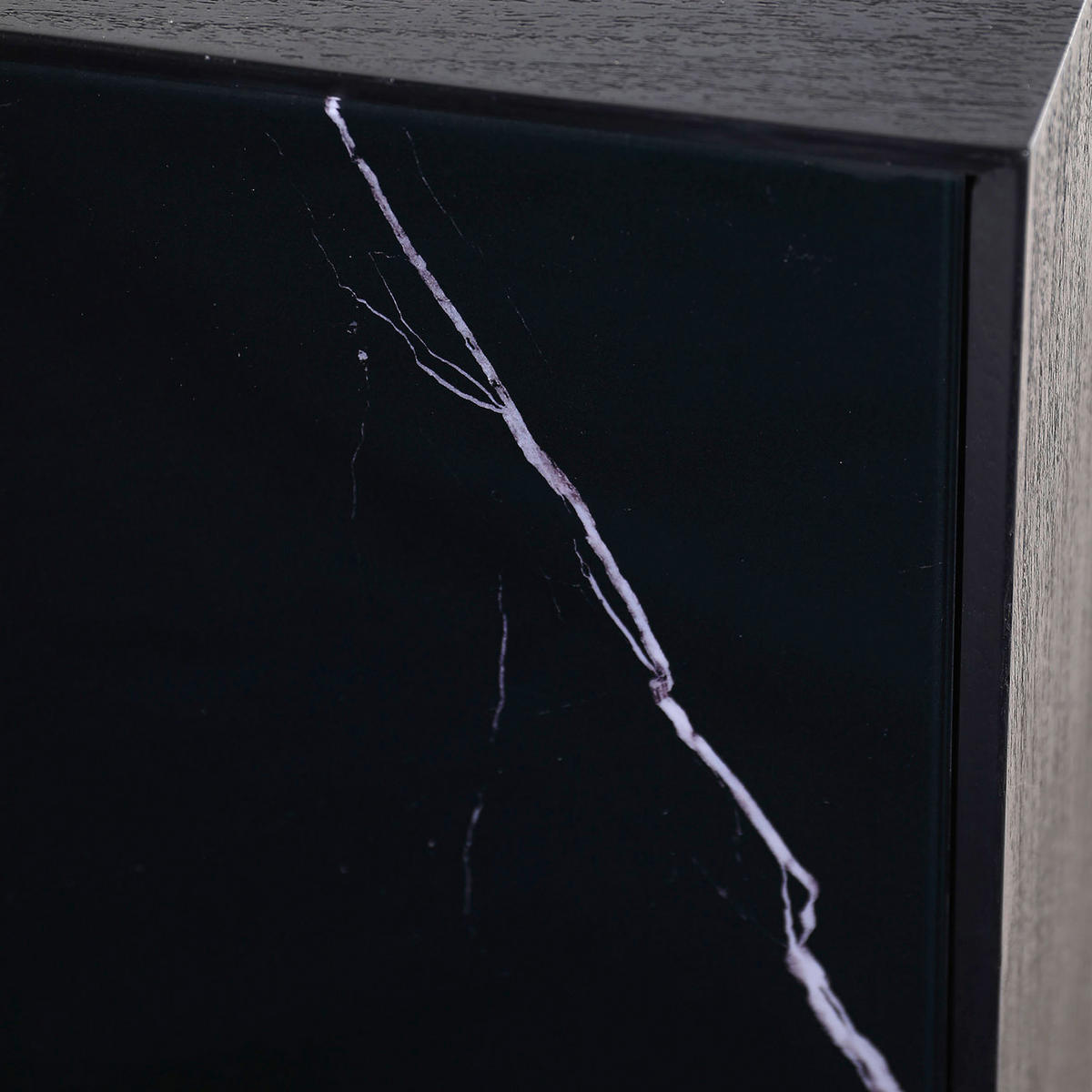 SIDEBOARD  in 145/80/42 cm  - Schwarz/Weiß, MODERN, Glas/Holz (145/80/42cm) - Livetastic