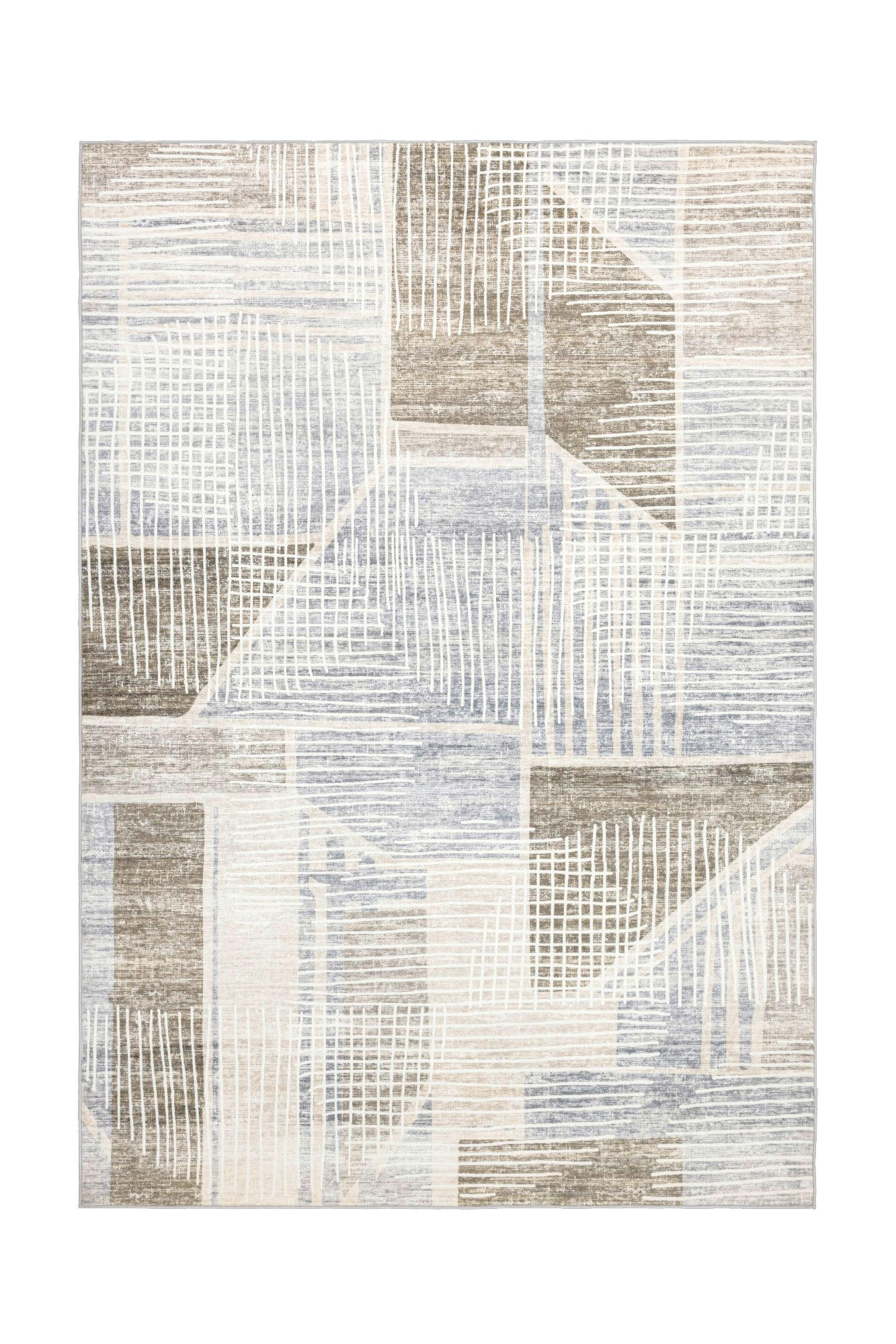 FLACHWEBETEPPICH 160/230 cm My Avantgarde Taupe  - Taupe, KONVENTIONELL, Textil (160/230cm) - Obsession