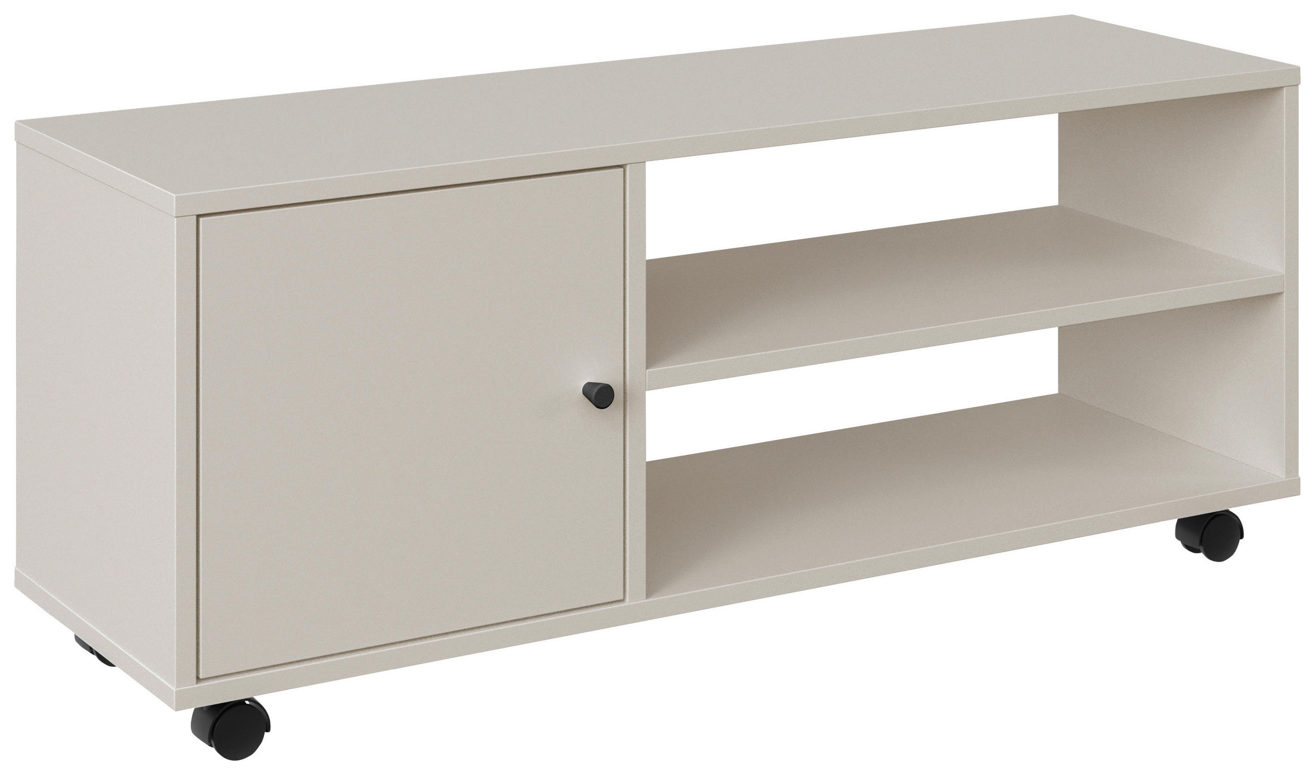 TV-ELEMENT - Kaschmir/Schwarz, Basics, Holzwerkstoff/Kunststoff (100/42/33,5cm) - Boxxx