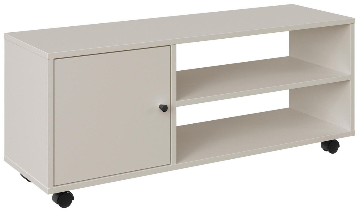 TV-ELEMENT - Kaschmir/Schwarz, Basics, Holzwerkstoff/Kunststoff (100/42/33,5cm) - Boxxx