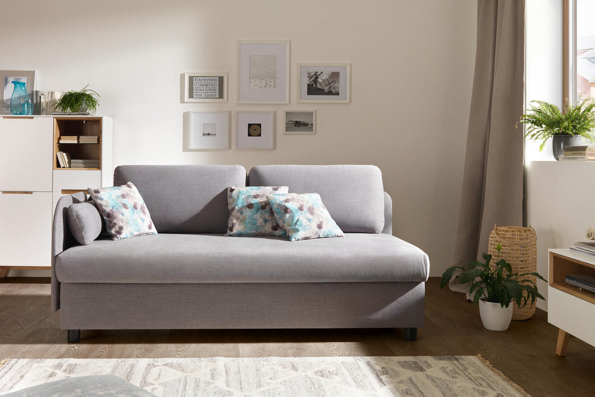 LIEGE in Dunkelrot  - Wengefarben/Dunkelrot, MODERN, Holz/Textil (206/80/94cm) - Joka