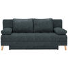 SCHLAFSOFA in Webstoff Anthrazit  - Anthrazit/Naturfarben, Konventionell, Holz/Textil (195/90/90cm) - Cantus