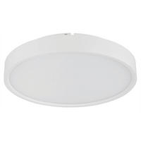 LED-DECKENLEUCHTE Jess 39/7,7 cm  - Opal/Weiß, Design, Kunststoff/Metall (39/7,7cm) - Globo