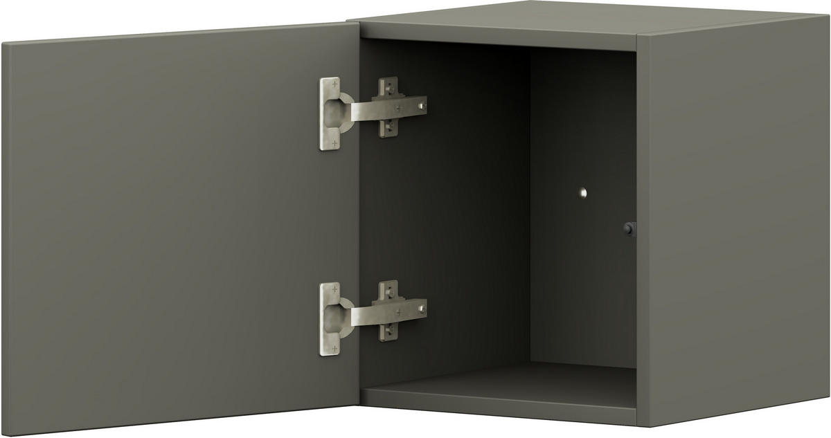 HÄNGEELEMENT in Graphitfarben   - Graphitfarben, Design, Holzwerkstoff (34/34/26,9cm) - Cantus