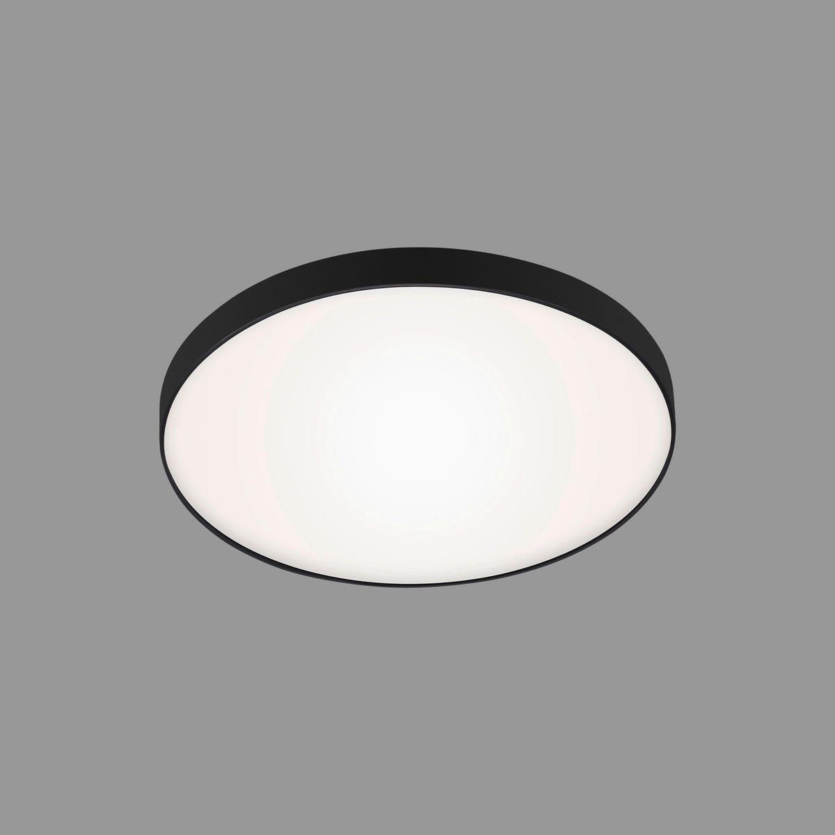 STROPNÍ LED SVÍTIDLO, 28,5/6,5 cm  - bílá/černá, Design, kov/plast (28,5/6,5cm)