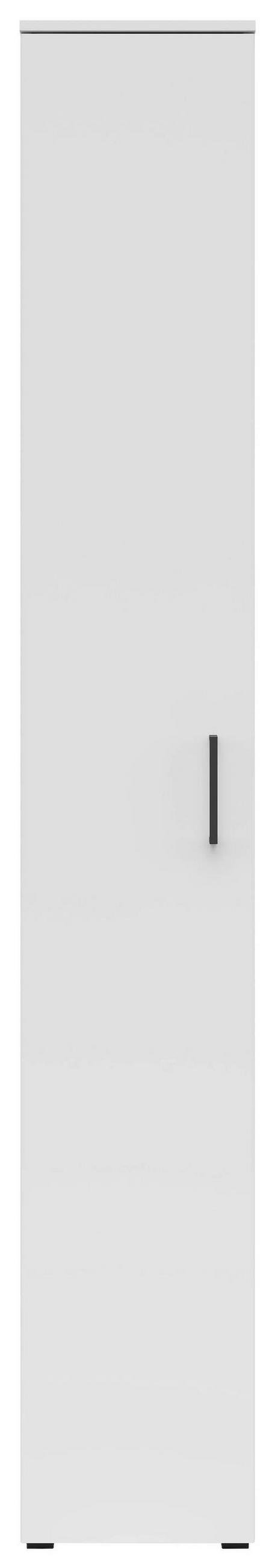 VIŠENAMENSKI ORMAR bela  30/195/40 cm  - bela/crna, Moderno, pločasti materijal/plastika (30/195/40cm) - Carryhome