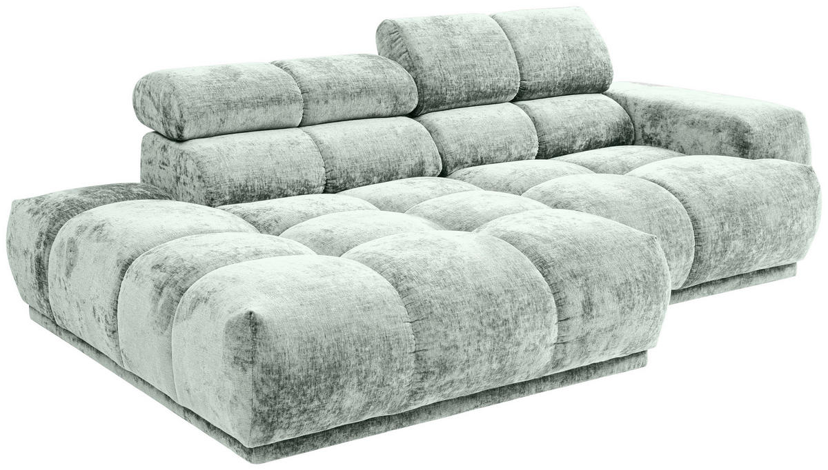 ECKSOFA Hellblau Flachgewebe  - Hellblau, MODERN, Textil (150/239cm) - MID.YOU