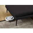 ECKSOFA in Echtleder Dunkelbraun  180/310 cm  - Dunkelbraun/Schwarz, Design, Leder/Metall (180/310cm) - Dieter Knoll