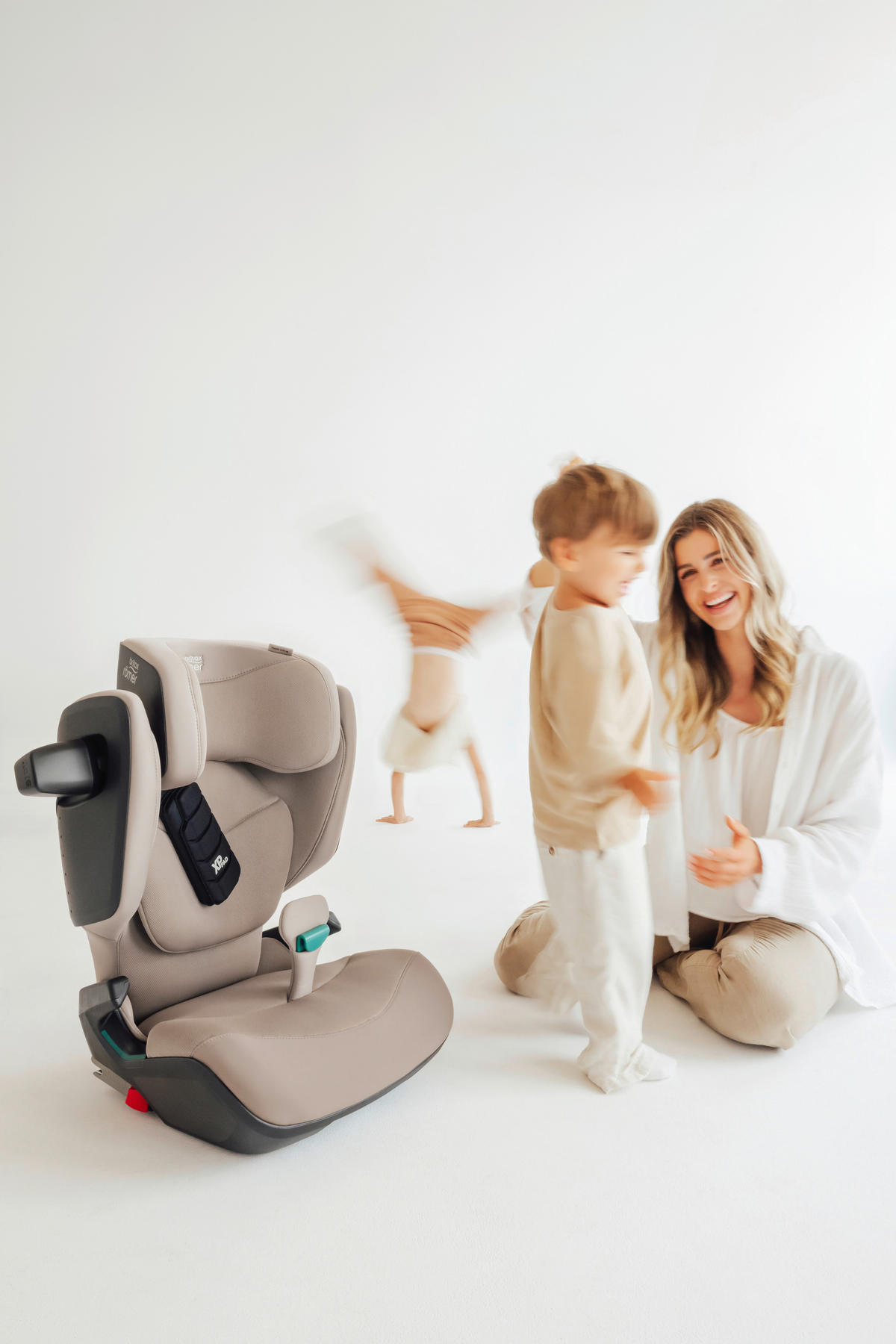 KINDERAUTOSITZ Kidfix Pro  - Taupe/Hellbraun, Basics, Kunststoff/Textil (48/83/42cm) - Britax Römer