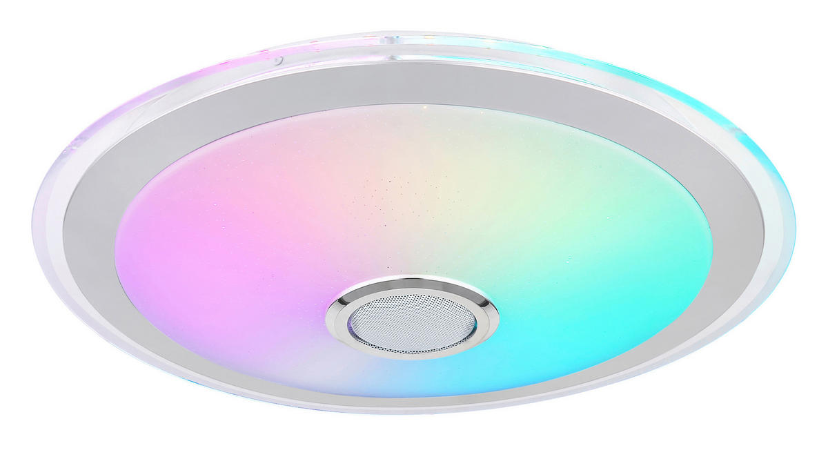 LED-TAKLAMPA 24 W 43/10,5 cm  - klar/vit, Klassisk, metall/plast (43/10,5cm) - Globo