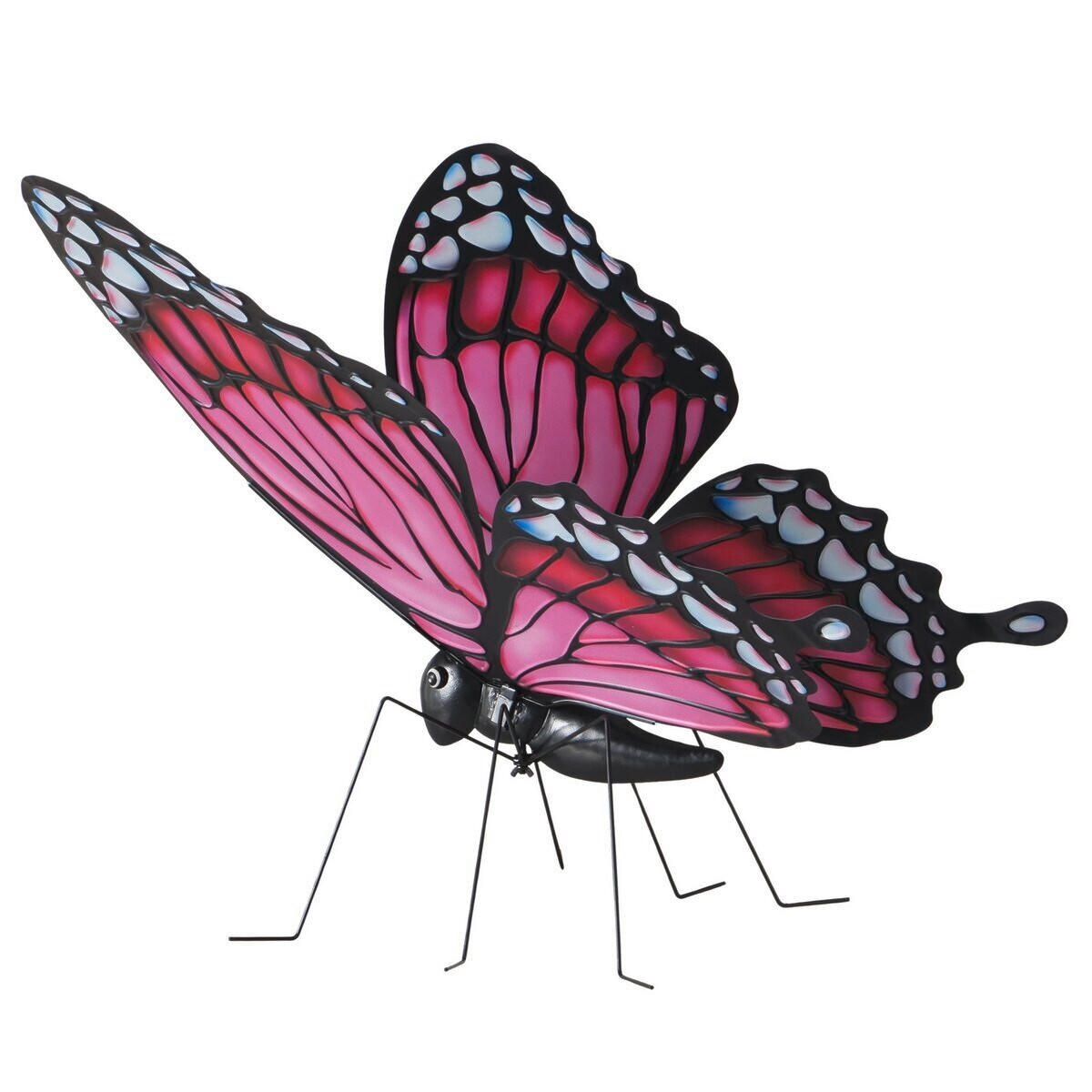 DEKOSCHMETTERLING - Türkis/Pink, LIFESTYLE, Metall (59/63/70cm)