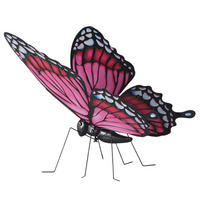 DEKOSCHMETTERLING - Türkis/Pink, LIFESTYLE, Metall (59/63/70cm)